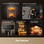 Load image into Gallery viewer, Dreame Feast DS50 10L Dual-Zone Smart Air Fryer
