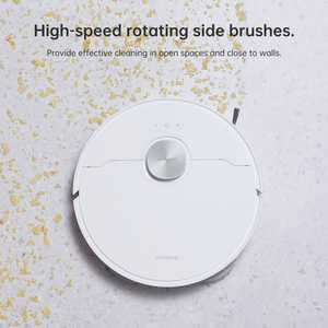 Dreame L20 Ultra with high-speed side brushes for effective corner cleaning.