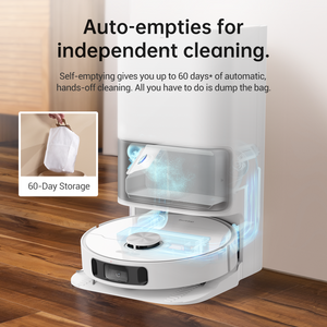 Dreame L10s Ultra Robot Vacuum with auto-empty station and 60-day storage feature.