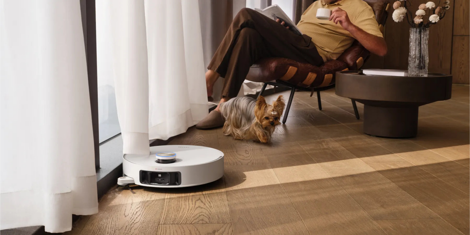 X50 Ultra effectively cleans under curtains, differentiating itself from other robotic vacuums. Users can manually highlight areas needing extra attention or instruct the vacuum to avoid specific sections through custom frames.