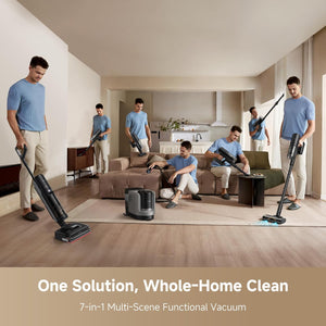 DREAME H15 Mix 7-in-1 Vacuum Cleaner for Vacuuming and Mopping, AI Robot Arm, Three-Piece Edge Cleaning, 23 kPa Suction Power, Smart Dosing Cleaning Solution, No Tangling