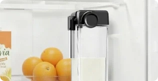Removable for storing <br>leftover milk in the <br>refrigerator