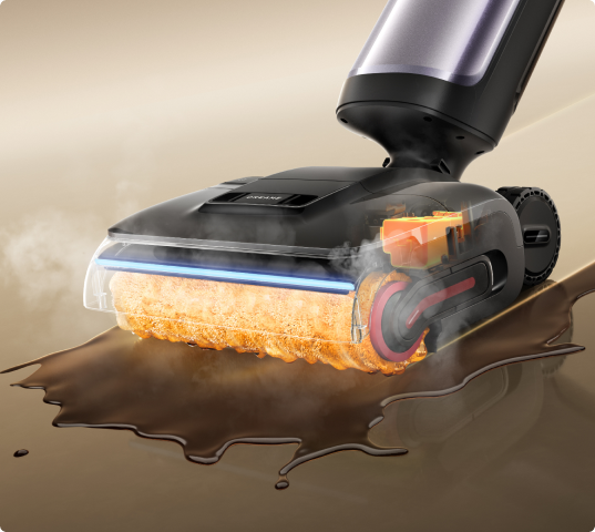 90°C Fresh Hot Water Dissolves Grease*