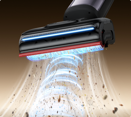 28,000Pa Suction Powers Through Wet &amp; Dry Messes*