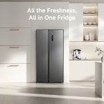 Load image into Gallery viewer, Dreame 808L Capacity, Side-by-Side Double Door Refrigerator-Freezer, Silver

