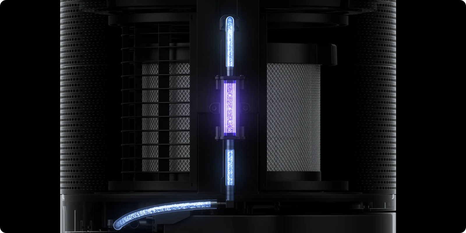 Flow-through UV sterilization